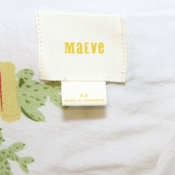 Anthro Maeve Cactus Plant Raffine Blouse H10785 - Picture 5 of 12